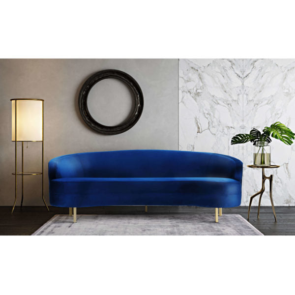 Baila Navy Velvet Sofa - Be Bold Furniture