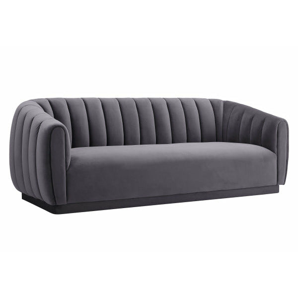 Arno Grey Velvet Sofa - Be Bold Furniture