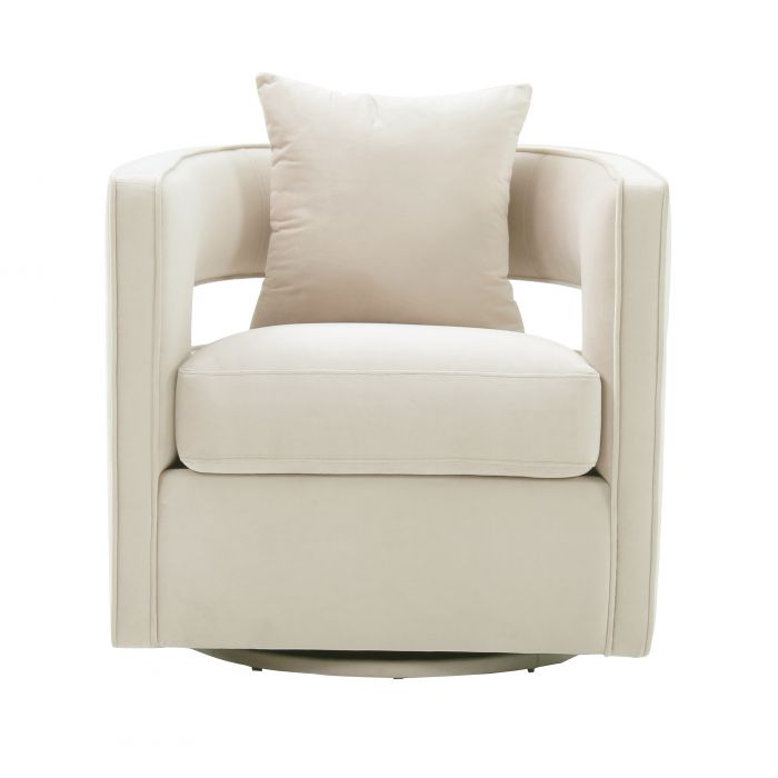 Kennedy Cream Swivel Chair - Be Bold Furniture