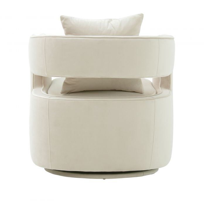 Kennedy Cream Swivel Chair - Be Bold Furniture