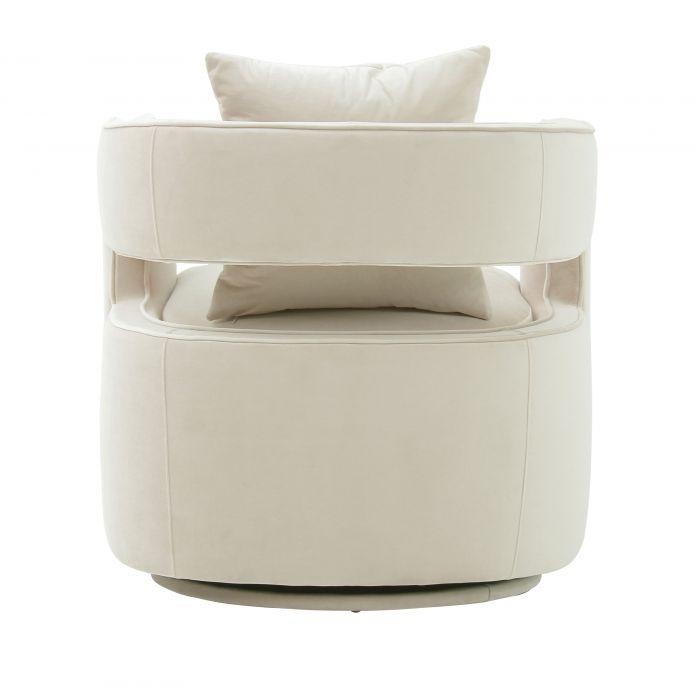 Kennedy Cream Swivel Chair - Be Bold Furniture