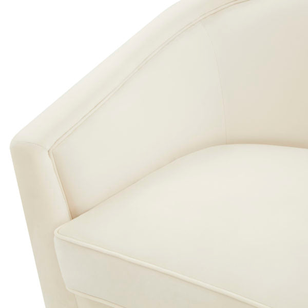 Flapper Cream Swivel Chair - Be Bold Furniture