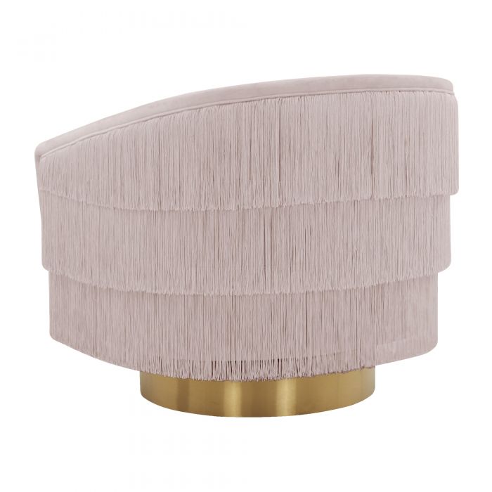 Flapper Blush Swivel Chair - Be Bold Furniture