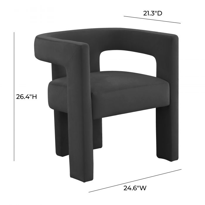 Sloane Black Velvet Chair - Be Bold Furniture