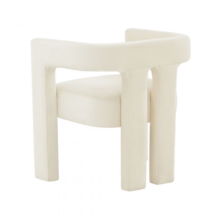 Sloane Cream Velvet Chair - Be Bold Furniture