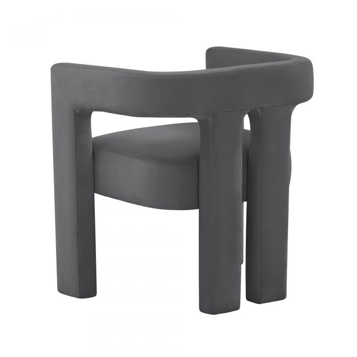 Sloane Dark Grey Velvet Chair - Be Bold Furniture