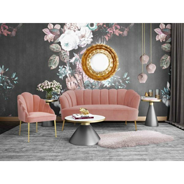 Daisy Blush Velvet Chair - Be Bold Furniture