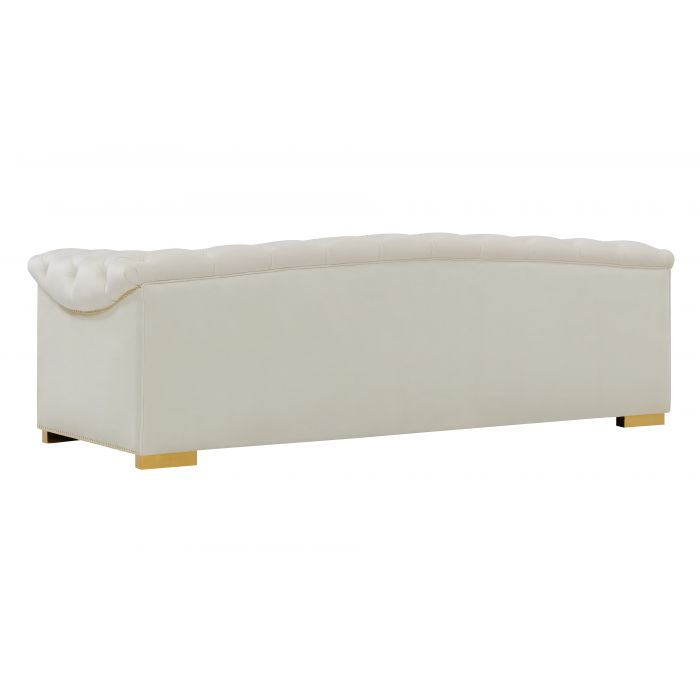 Farah Cream Velvet Sofa - Be Bold Furniture