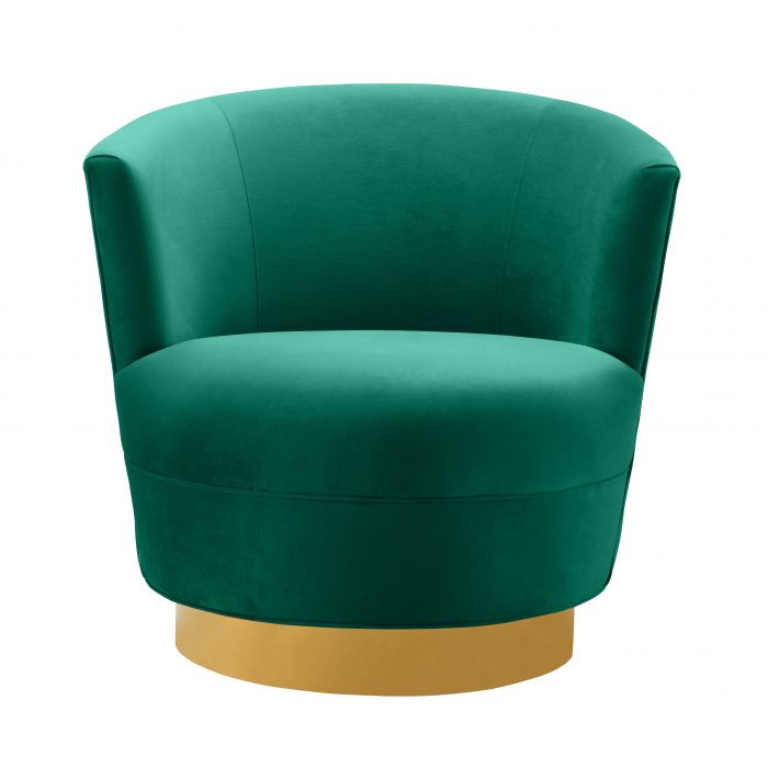 Noah Green Swivel Chair - Be Bold Furniture