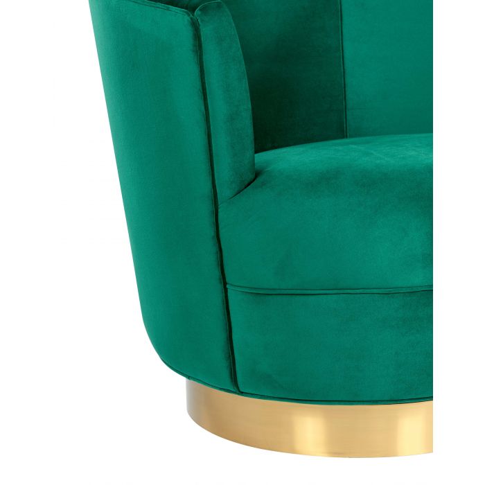 Noah Green Swivel Chair - Be Bold Furniture
