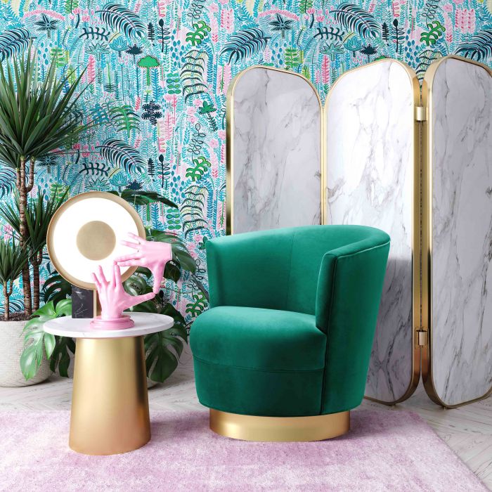 Noah Green Swivel Chair - Be Bold Furniture