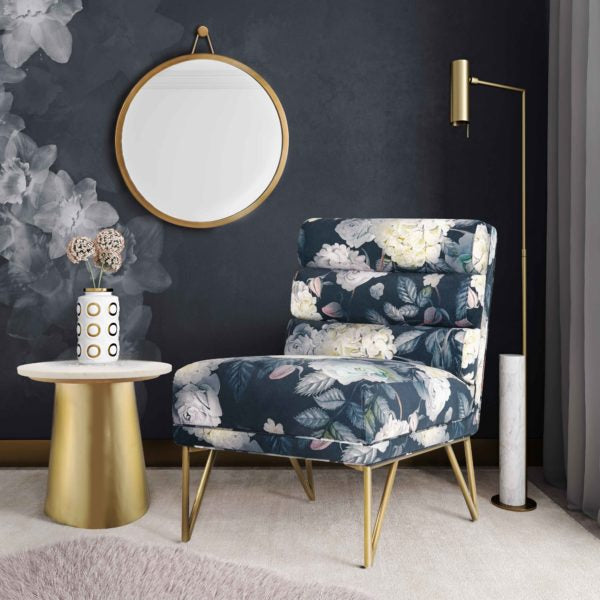 Kelly Floral Velvet Chair - Be Bold Furniture