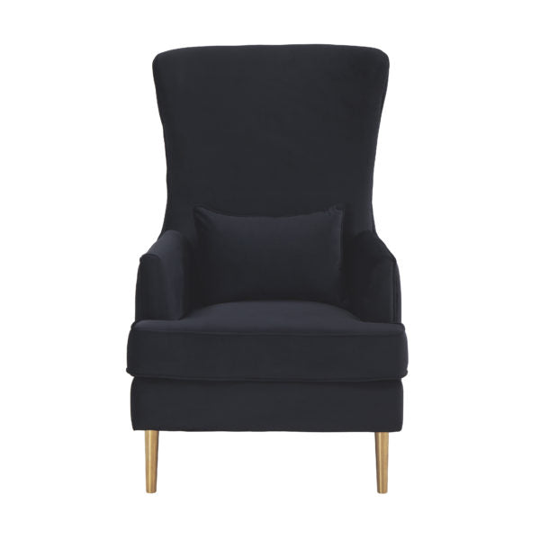 Alina Black Tall Tufted Back Chair - Be Bold Furniture