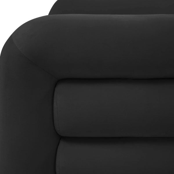 Curves Black Velvet Lounge Chair - Be Bold Furniture