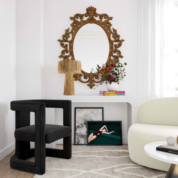 Ada Black Velvet Chair - Be Bold Furniture