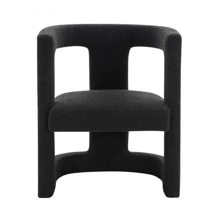 Ada Black Boucle Chair - Be Bold Furniture