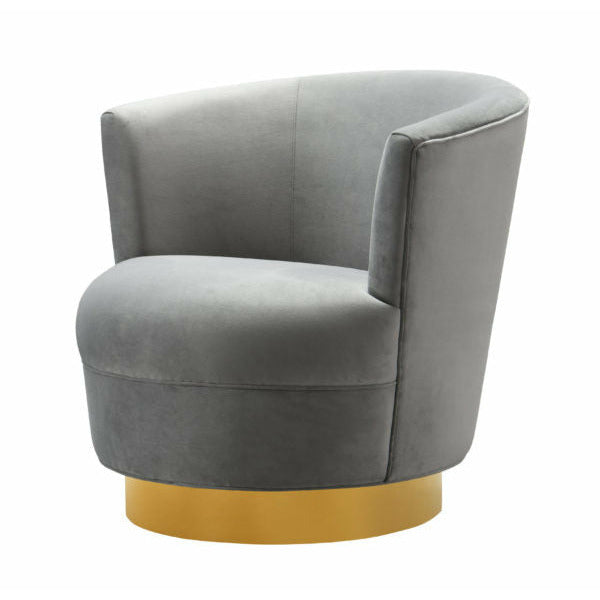 Noah Grey Swivel Chair - Be Bold Furniture