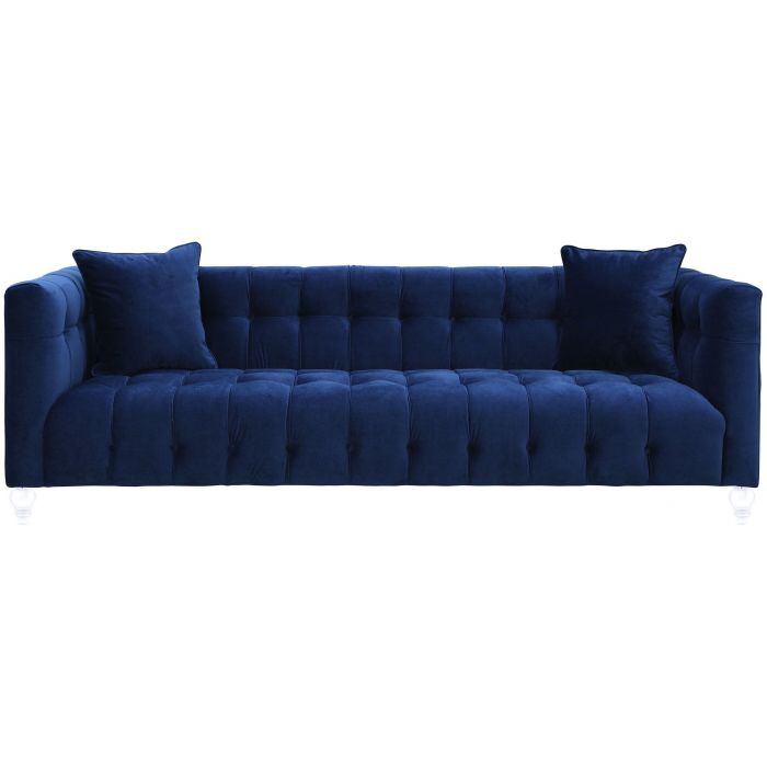 Bea Navy Velvet Sofa - Be Bold Furniture