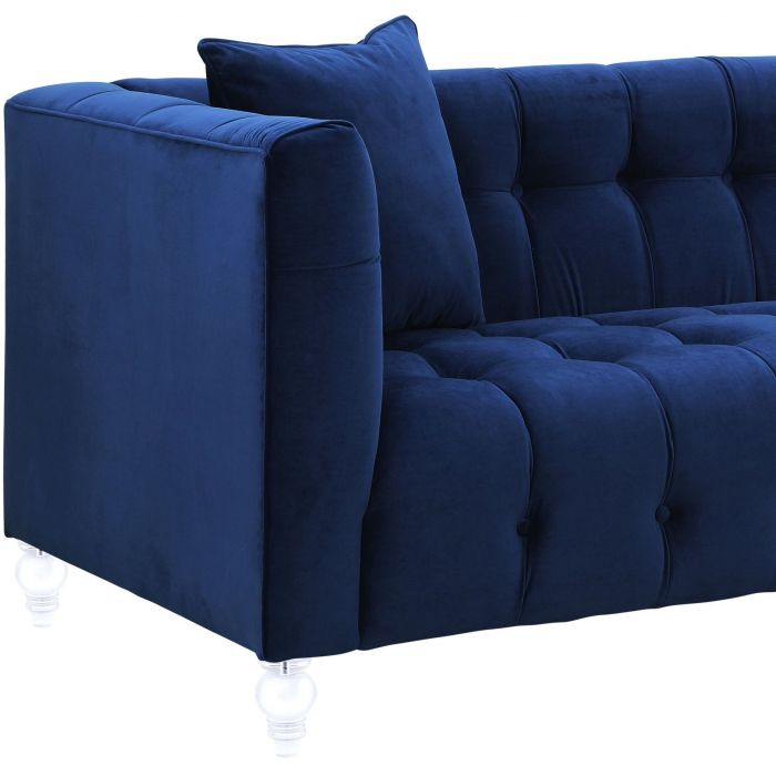 Bea Navy Velvet Sofa - Be Bold Furniture