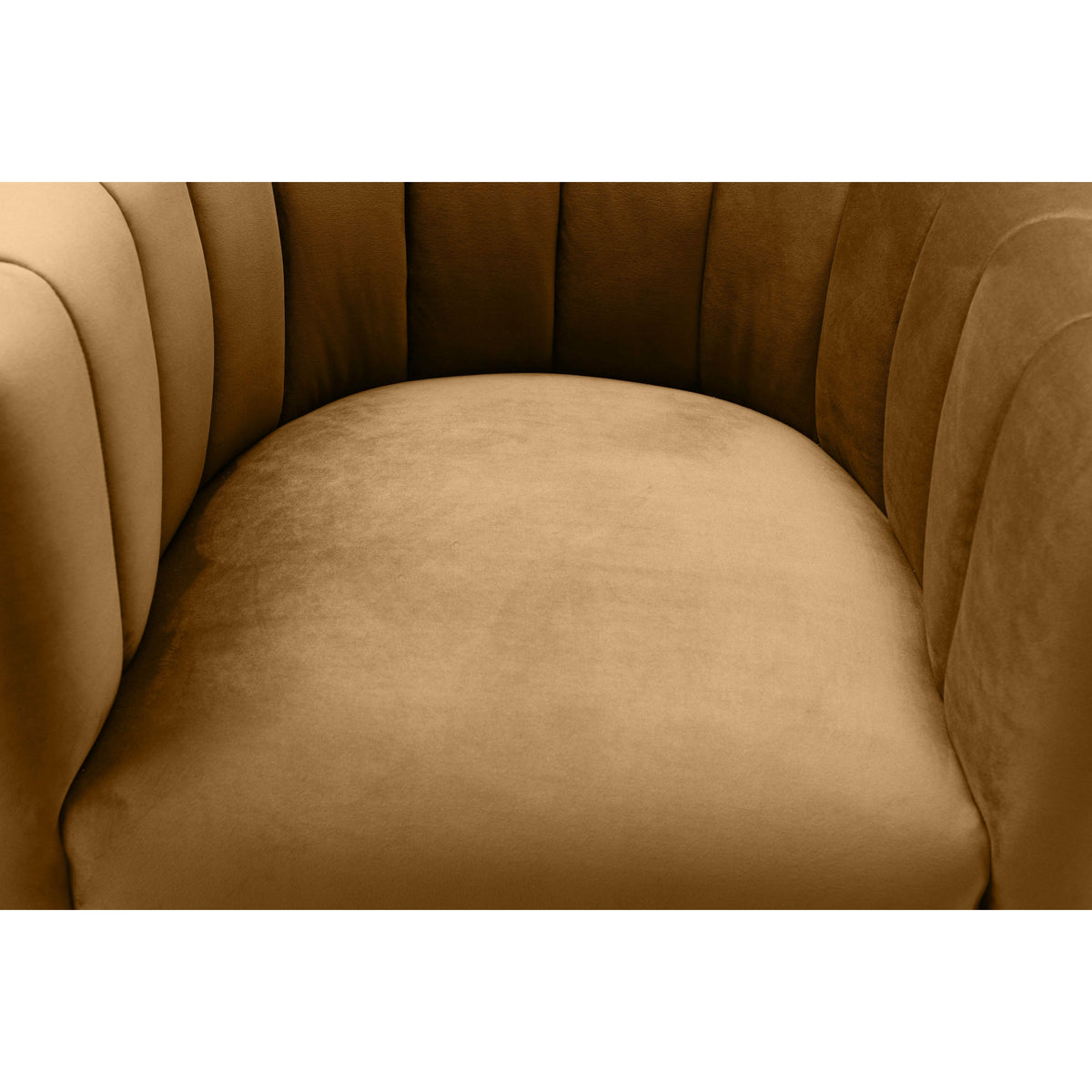 Mangolia Cognac Velvet Chair - Be Bold Furniture