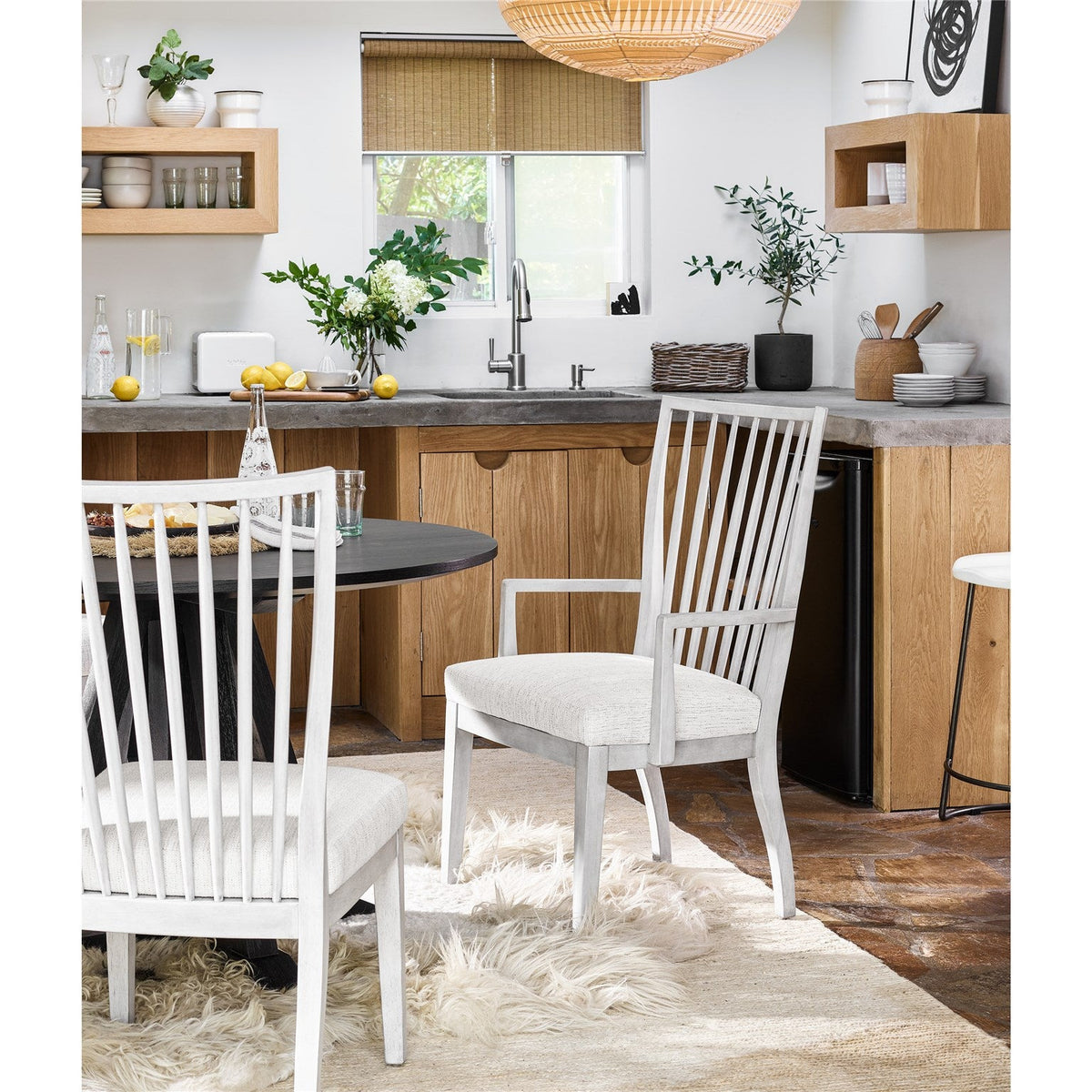 Bowen Arm Chair White - Be Bold Furniture