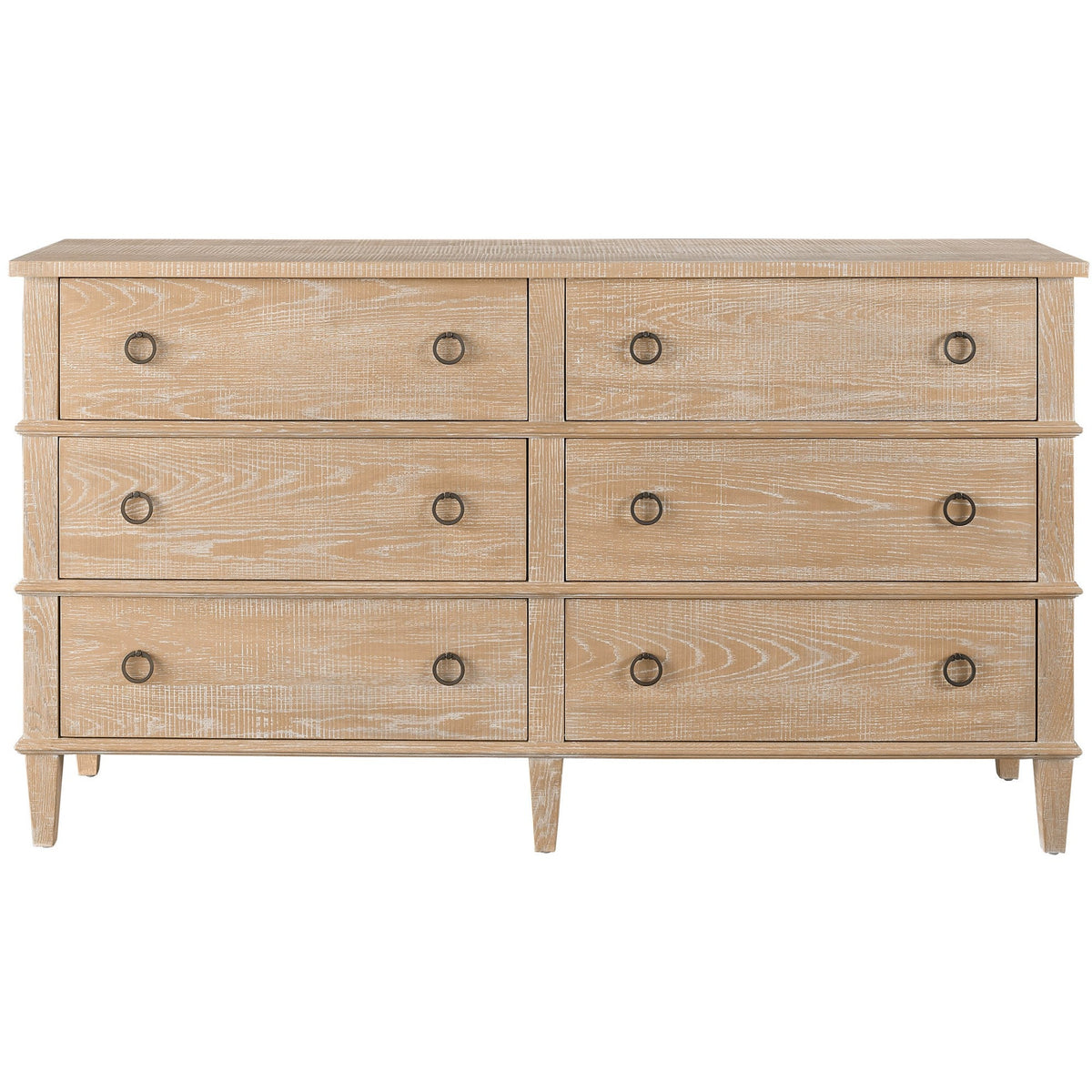 Six Drawer Dresser Brown - Be Bold Furniture