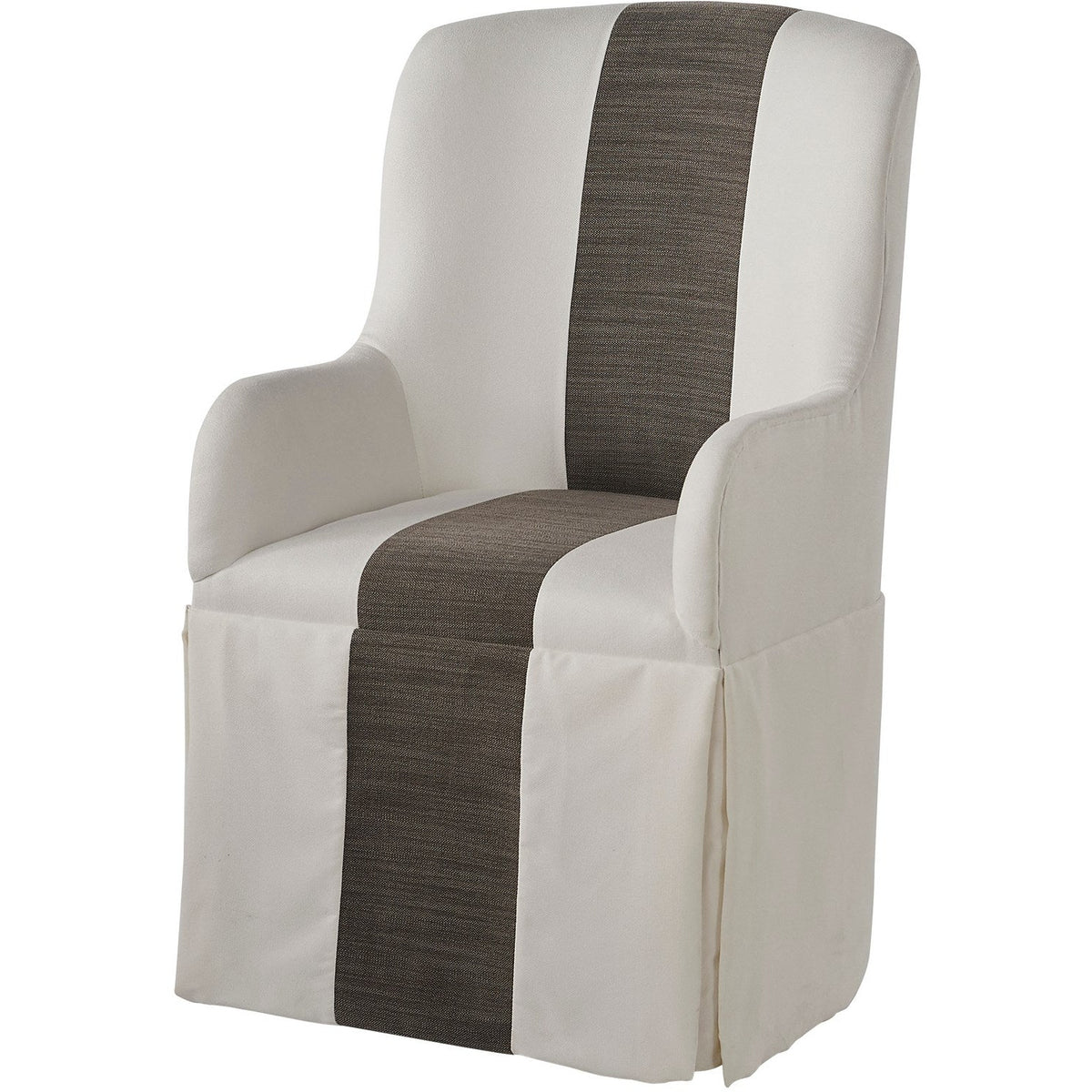 Slip Cover Caster Arm Chair - Be Bold Furniture
