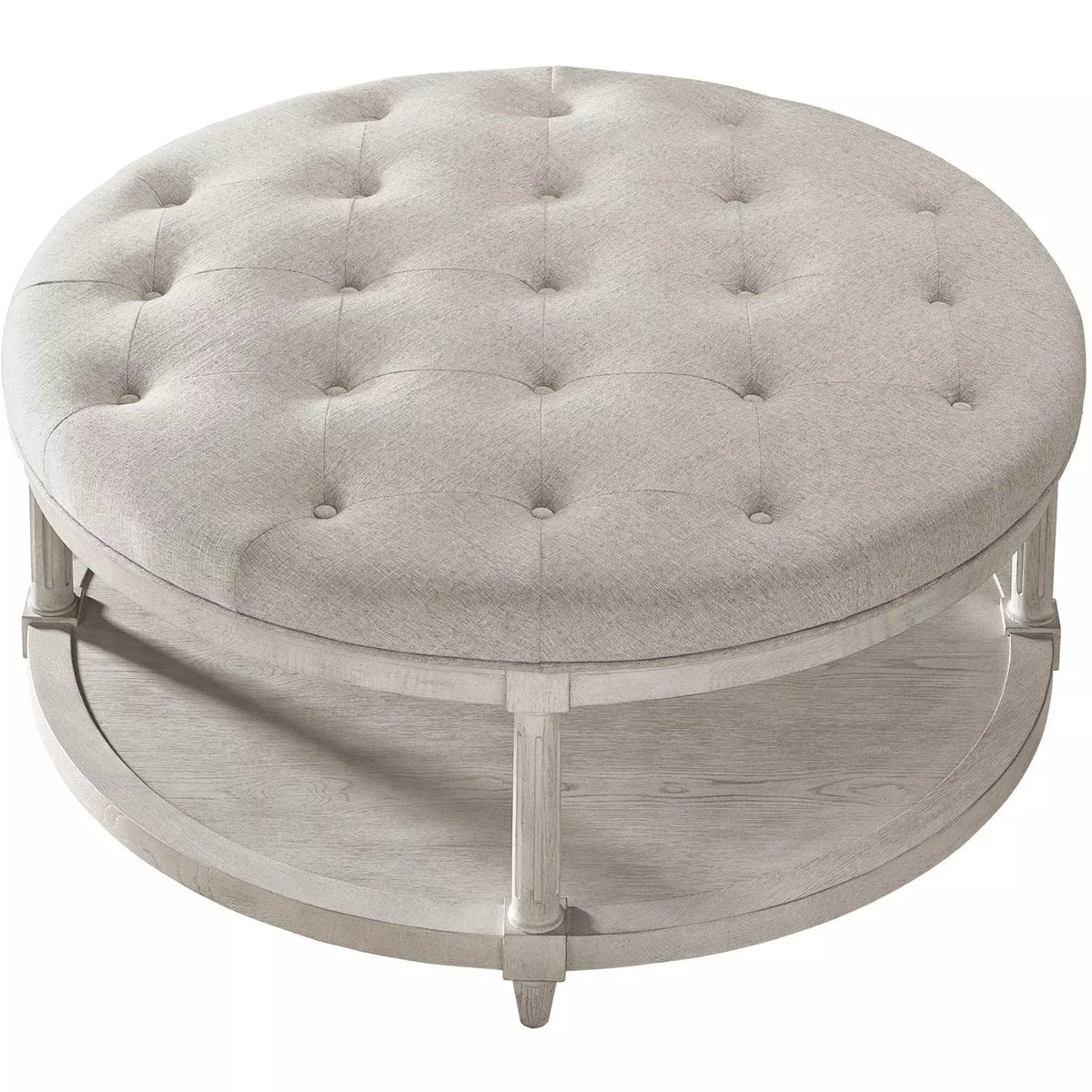 Lacie Round Ottoman - Be Bold Furniture