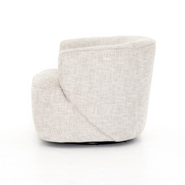 Mila Swivel Chair Brazos Dove - Be Bold Furniture