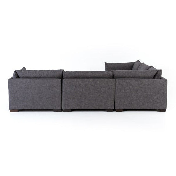 Westwood 5-Pc Sectional Bennett Charcoal - Be Bold Furniture