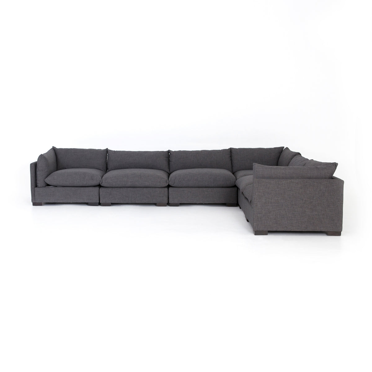 Westwood 6-Pc Sectional Bennett Charcoal - Be Bold Furniture