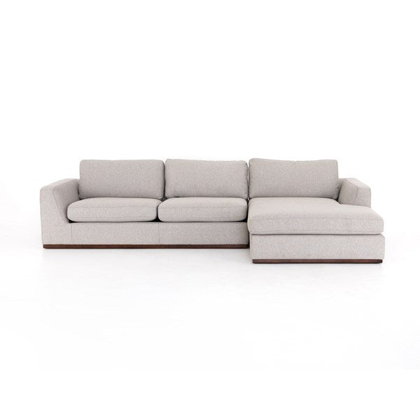 Colt 2-Pc Sectional Right Chaise Aldred Silver - Be Bold Furniture
