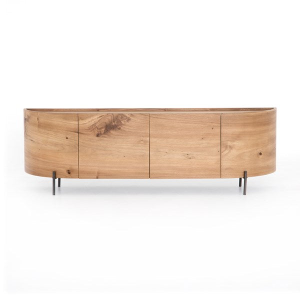 Lunas Media Console Gold Guanacaste - Be Bold Furniture
