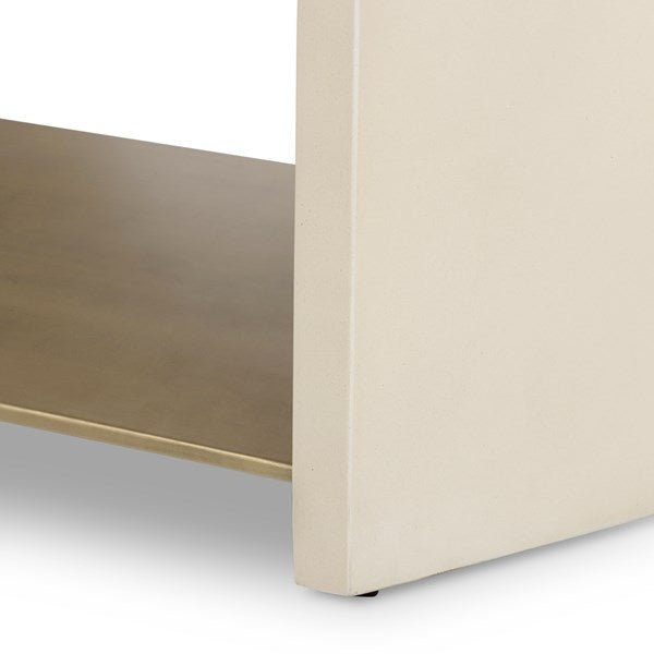 Hugo Coffee Table Parchment White - Be Bold Furniture