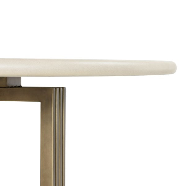 Mia Dining Table Antique Brass - Be Bold Furniture