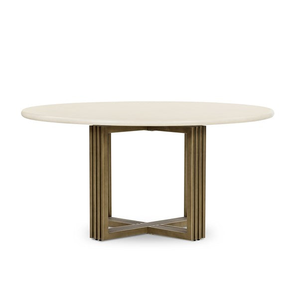 Mia Dining Table Antique Brass - Be Bold Furniture