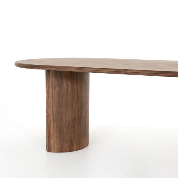 Paden Dining Table Seasoned Brown Acacia - Be Bold Furniture