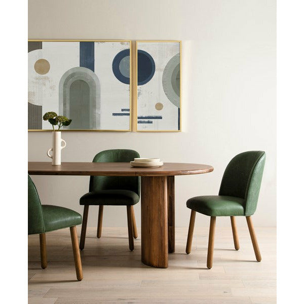Paden Dining Table Seasoned Brown Acacia - Be Bold Furniture