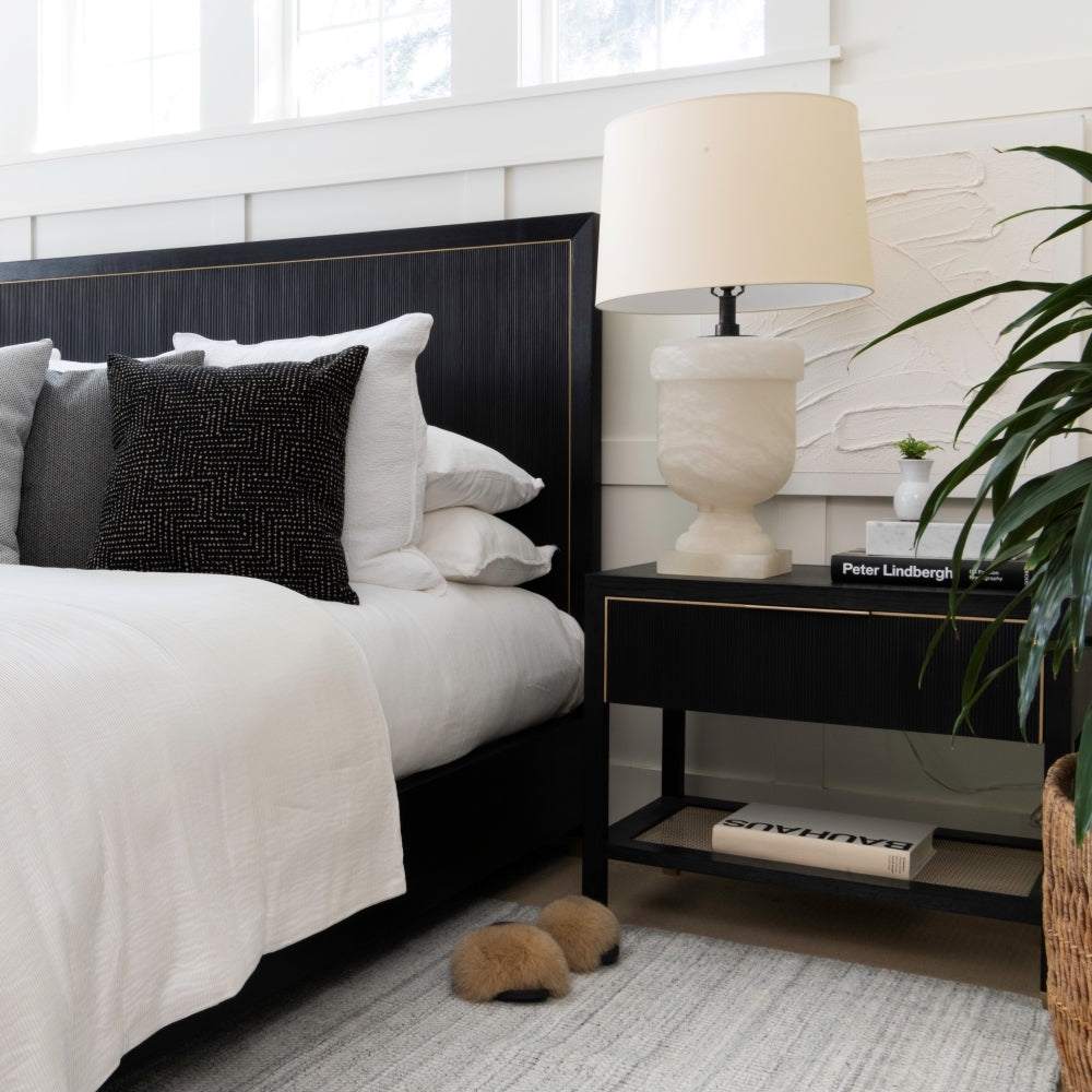 Caleb Bed, Onyx Oak - Be Bold Furniture