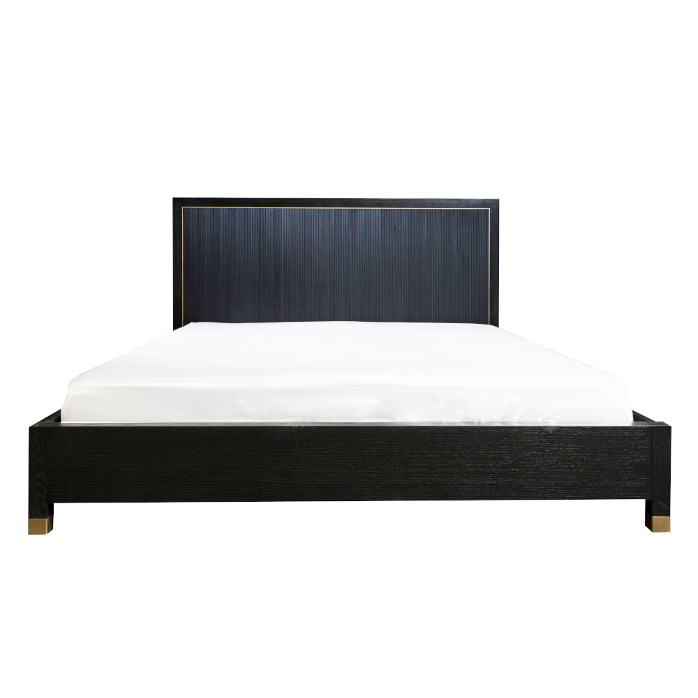 Caleb Bed, Onyx Oak - Be Bold Furniture