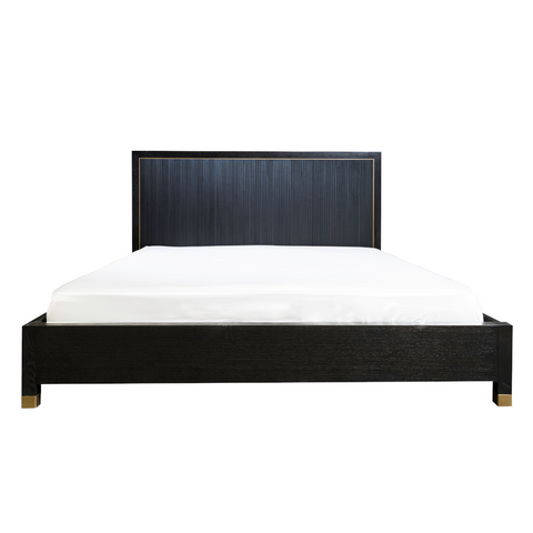 Caleb Bed, Onyx Oak - Be Bold Furniture