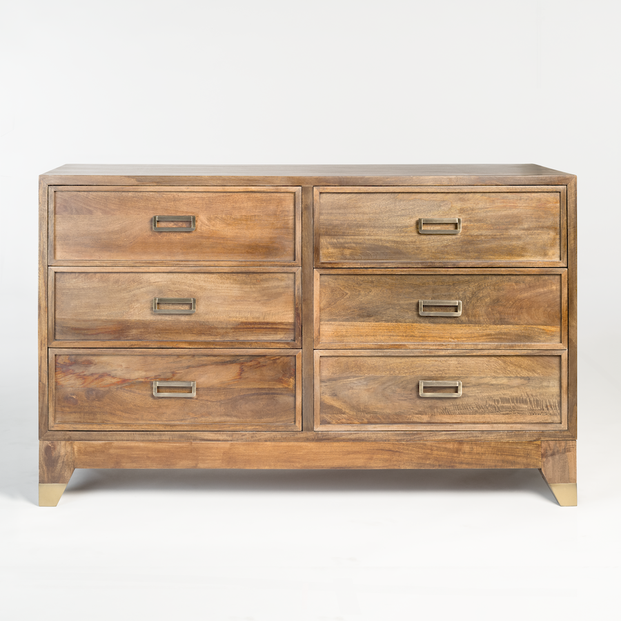 Everette Six Drawer Dresser - Be Bold Furniture