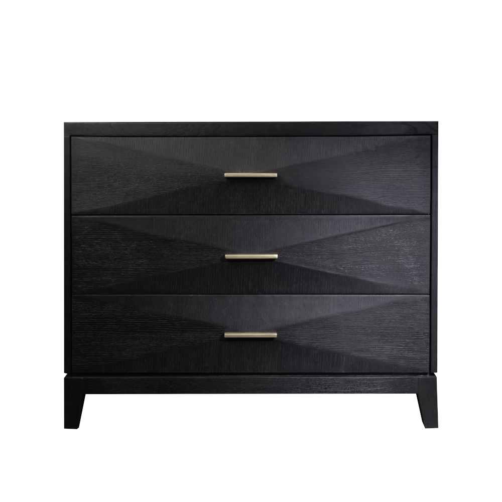 Forrest Three Drawer Nightstand - Be Bold Furniture