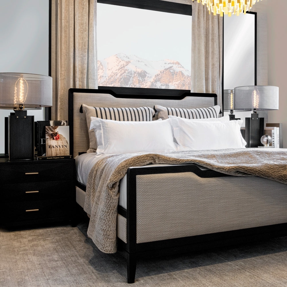 Graham Bed Onyx Oak - Be Bold Furniture