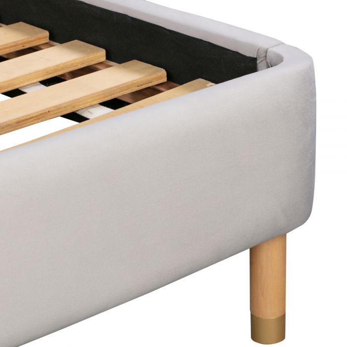 Kavali Grey Bed - Be Bold Furniture