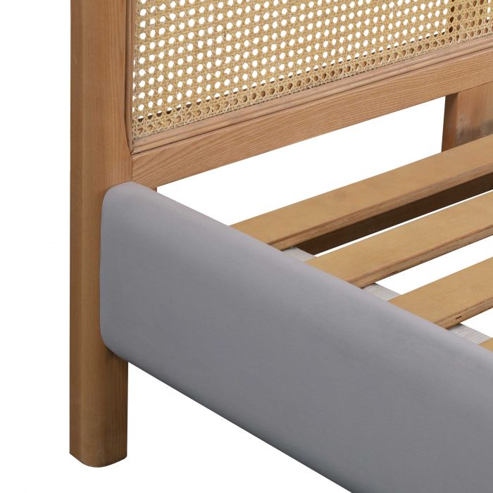 Kavali Grey Bed - Be Bold Furniture