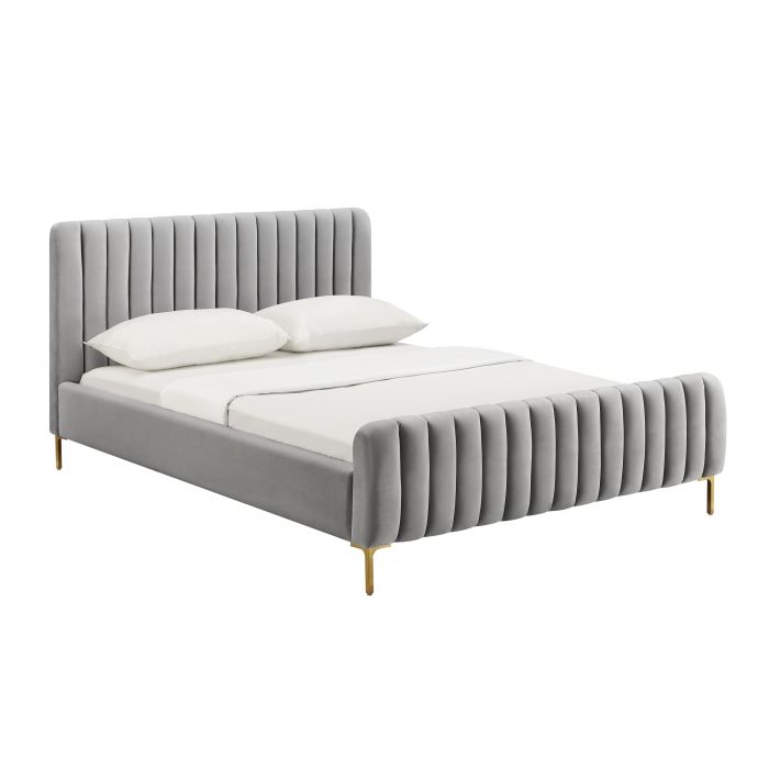 Angela Grey Bed - Be Bold Furniture