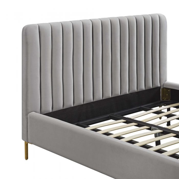 Angela Grey Bed - Be Bold Furniture