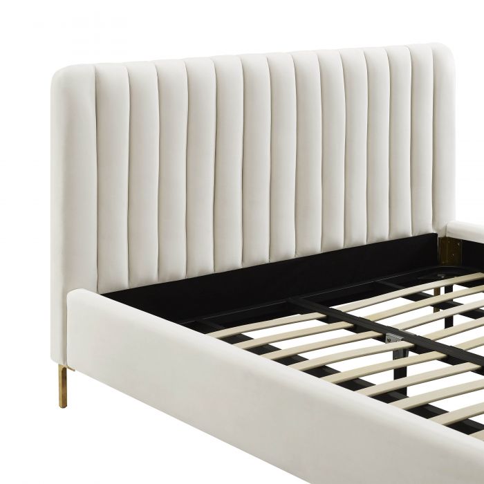 Angela Cream Bed - Be Bold Furniture