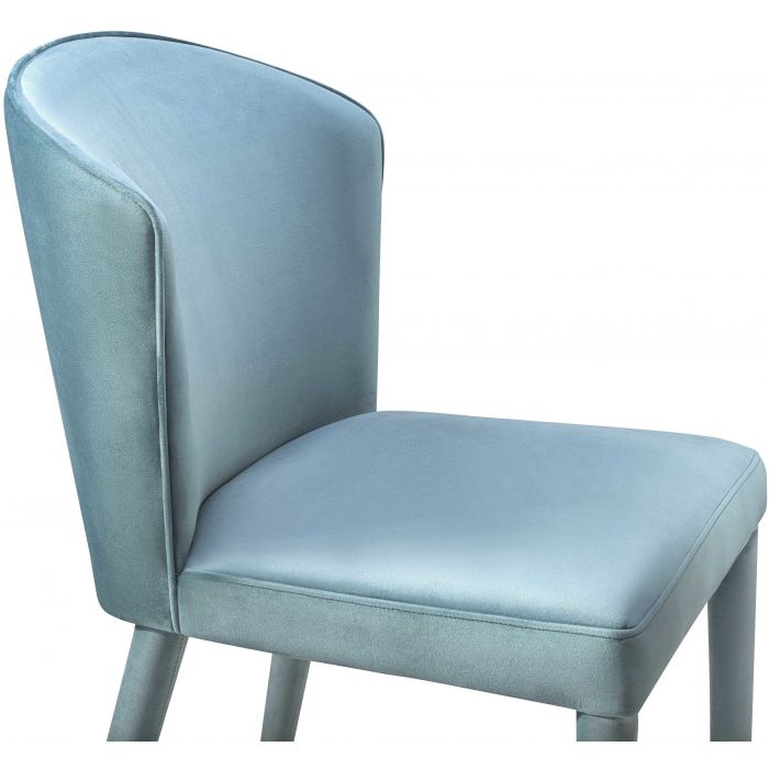 Metropolitan Sea Blue Velvet Chair - Be Bold Furniture